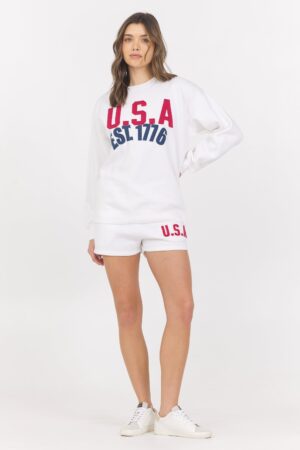 Surf Wash Fleece Shorts + Crew 2-Piece Set