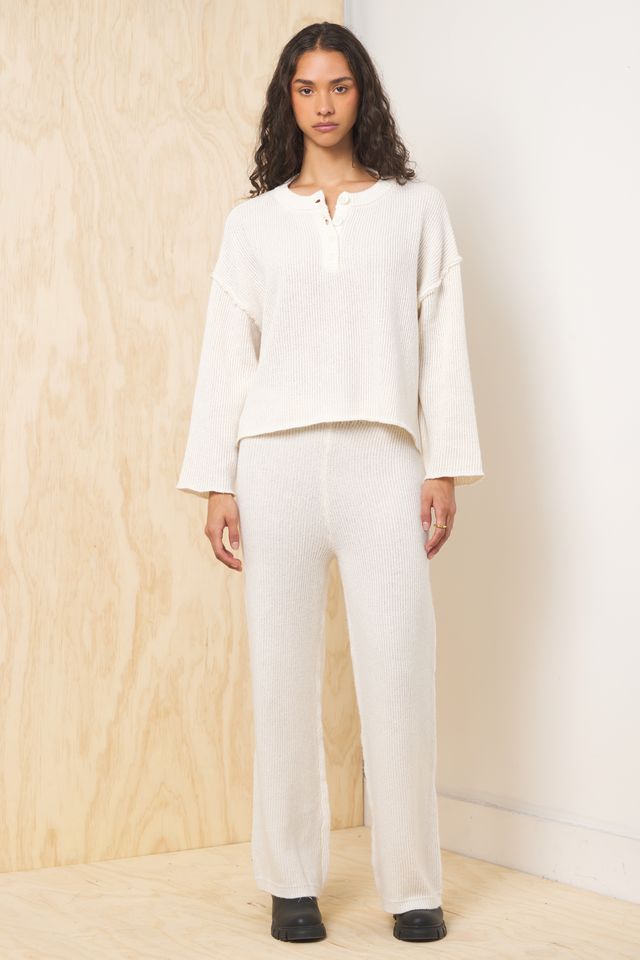 Ivory Sweater Terry 2-Piece Set - Image 4