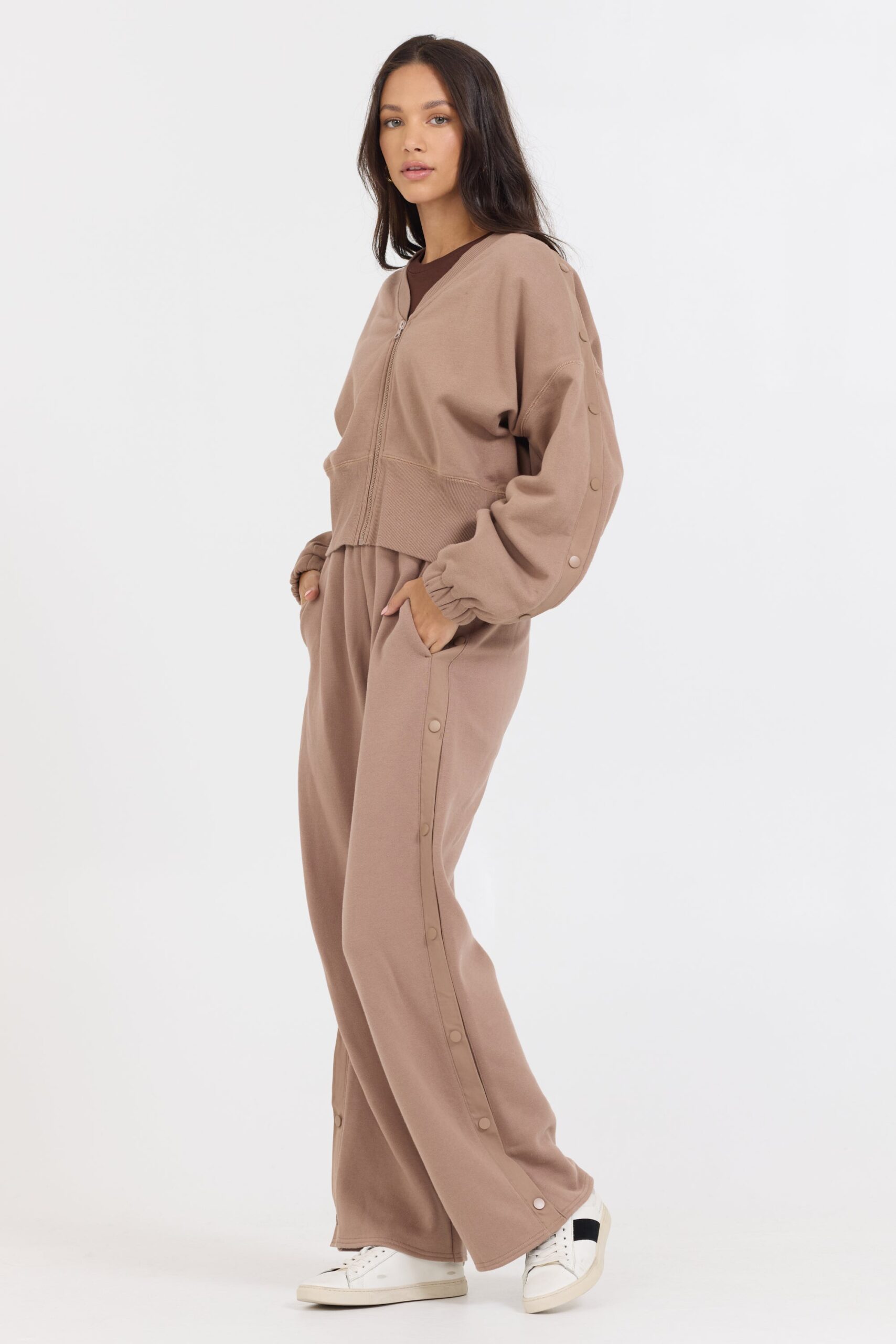 Caramel Latte Pant + Zip Up 2-Piece Set - Image 2