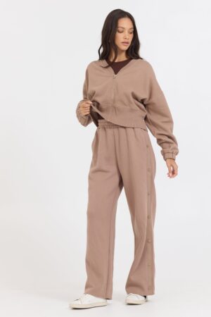 Caramel Latte Pant + Zip Up 2-Piece Set