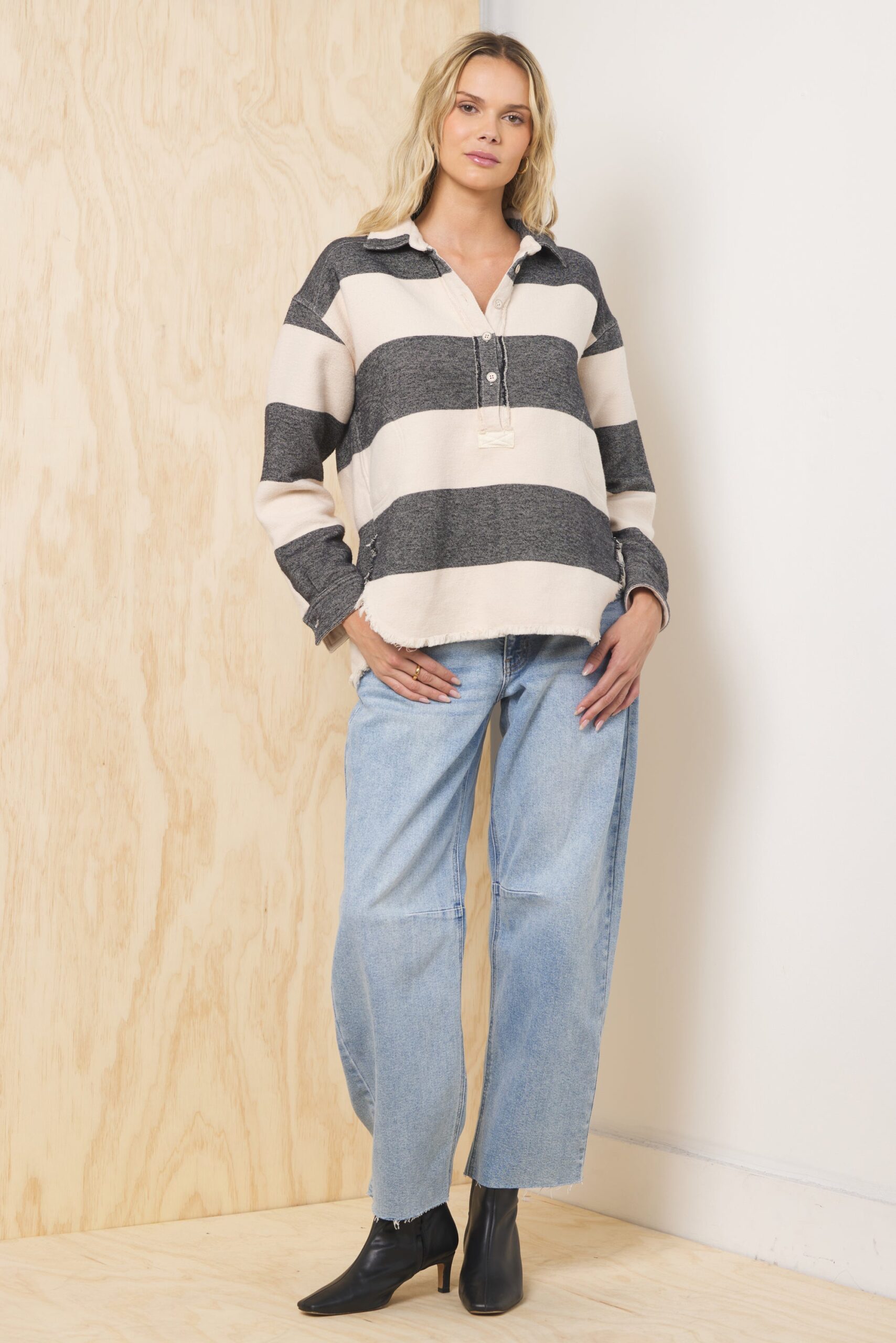 Buffalo Stripe Quarter Button Up - Image 6