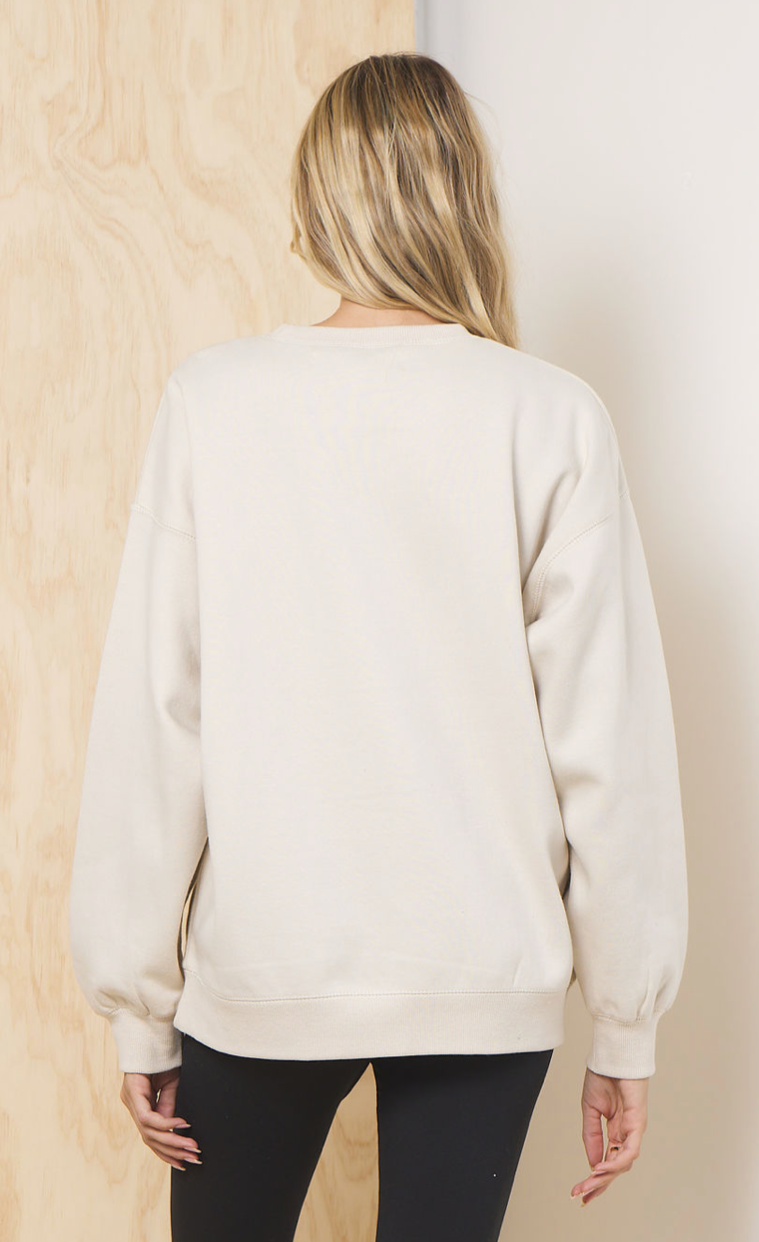 Bone Proweave Crewneck - Image 2