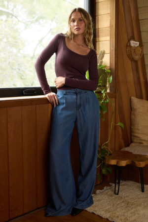 Tencel Wide Leg Trouser