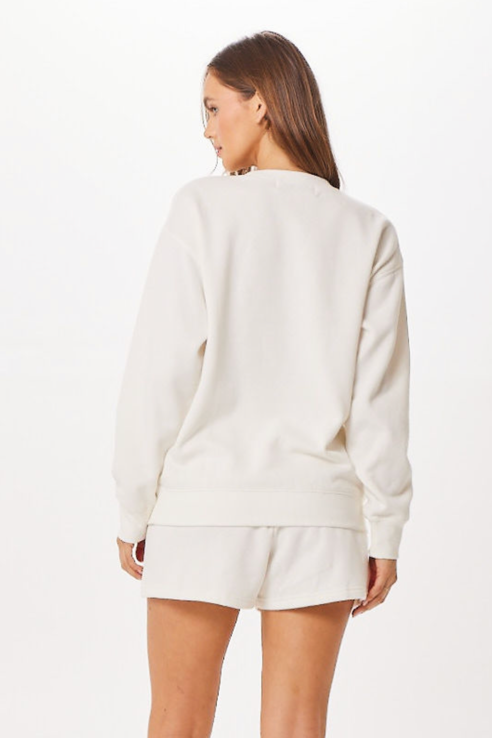 White St. Barth Jet Setter Surf Wash Crewneck - Image 2