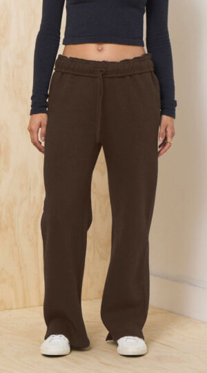 Proweave Fold Over Sweatpants - Chocolate