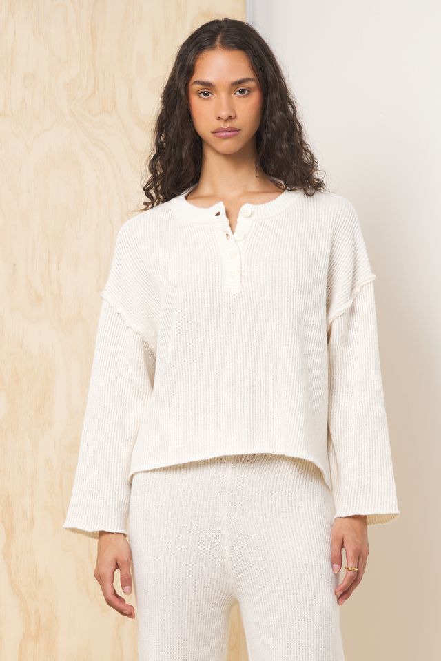 Ivory Sweater Terry 2-Piece Set - Image 2