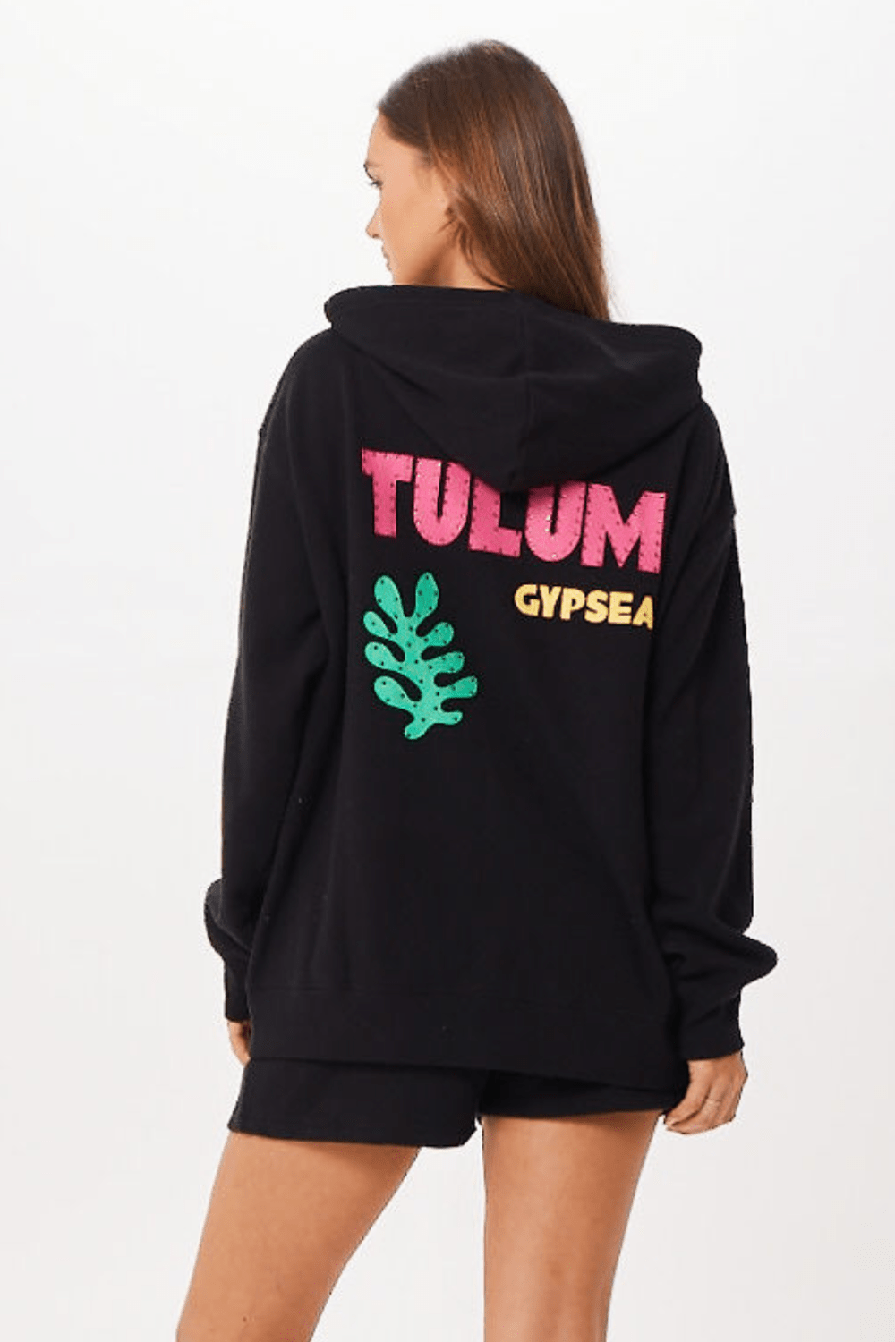 Black Tulum Jet Setter Surf Wash Zip Up - Image 2