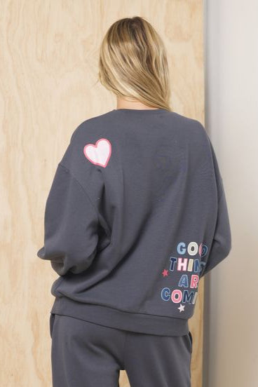 Printed Surf Wash Crew w/ Patches - Image 3